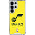 NBA Utah Jazz Yellow Texture Galaxy S25 Ultra Clear Case